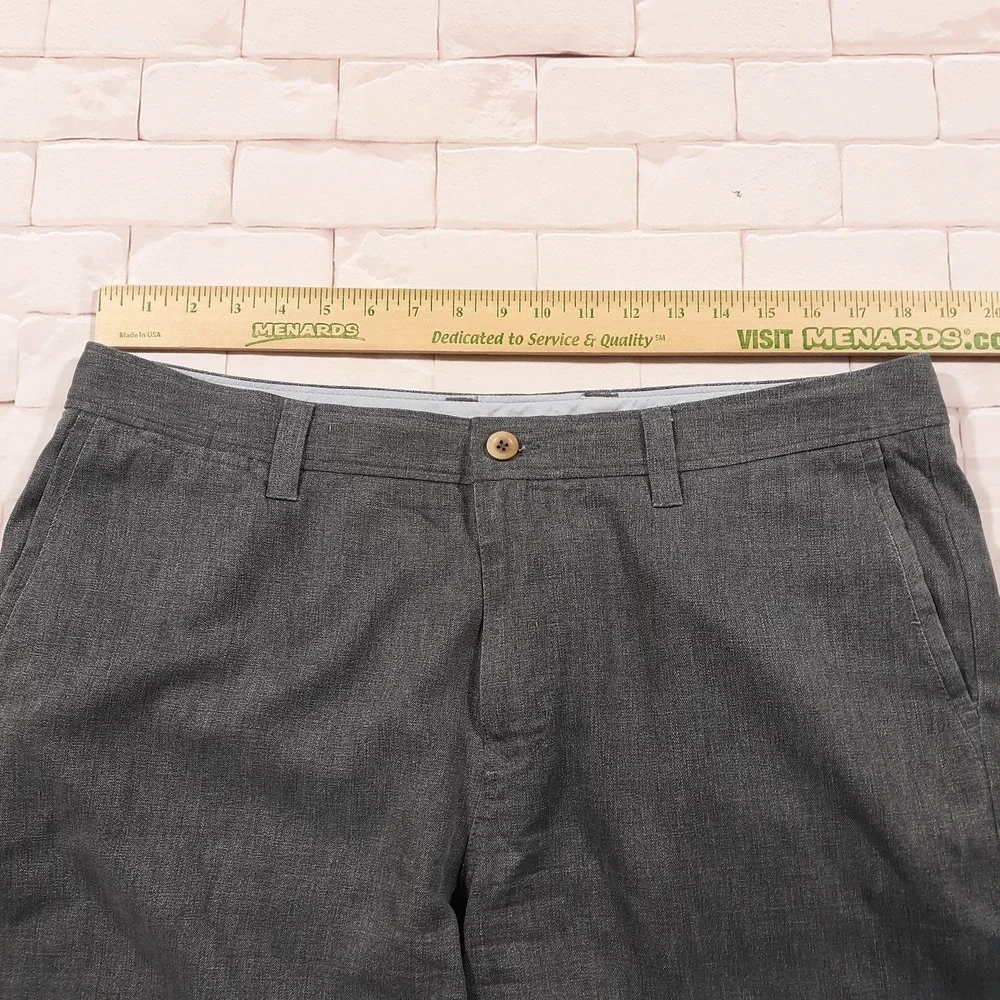 Tommy Bahama Chino Shorts Silk Blend Mens Size 36 x 10.5 Gray Casual